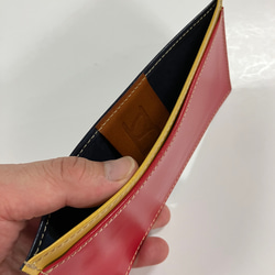 お札入れ 〜 シンプルなマチなしレザーワレット 〜(スムースレザー) 3枚目の画像