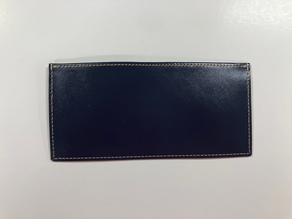 お札入れ 〜 シンプルなマチなしレザーワレット 〜(スムースレザー) 2枚目の画像