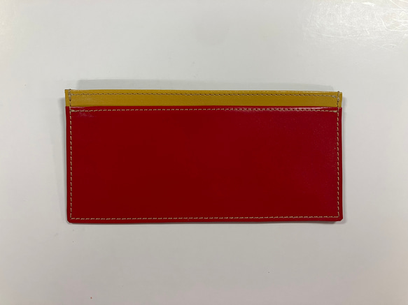 お札入れ 〜 シンプルなマチなしレザーワレット 〜(スムースレザー) 1枚目の画像