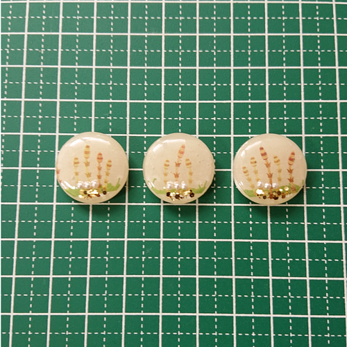つくしボタン☆6個 o-15 つくし/ボタン/カボション/植物 ボタン こう 