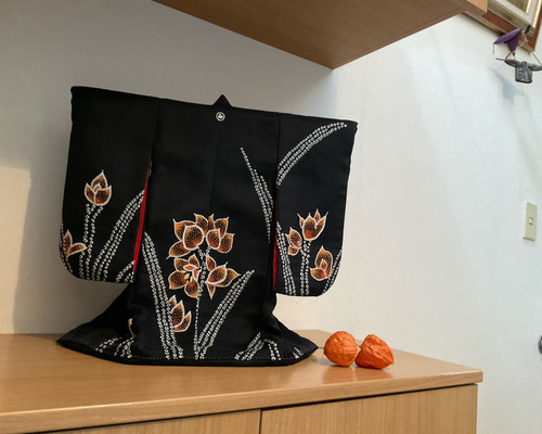 ミニチュア着物　刺繍打掛　ゆうページ ミニチュア着物 サガラ刺繍 着物 凜空 通販 16594310｜Creema