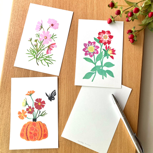 10月頃の花ポストカードセット ポストカード tomocollage 通販 10月頃の花ポストカードセット ポストカード tomocollage 通販