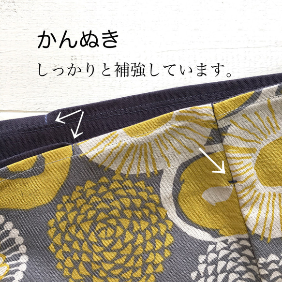たたむの簡単ペタンコ布バッグ＊再販柄① 3枚目の画像