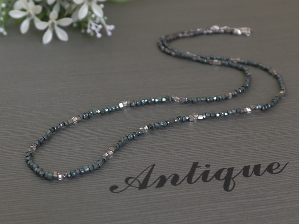 (本物)アンティークビーズ　ネックレス アンティークビーズネックレス 白瑪瑙 Antique Sam's Collection