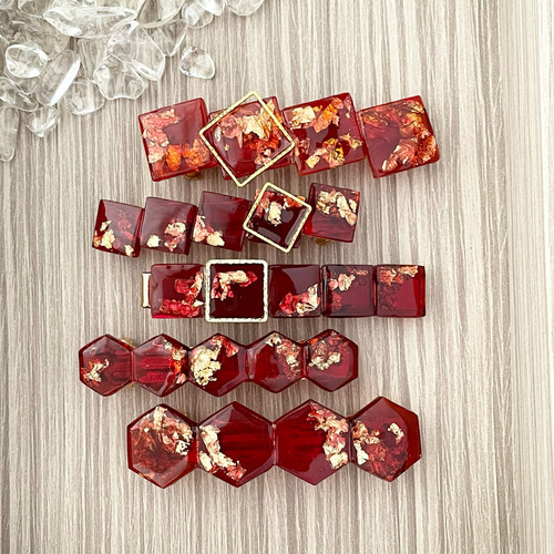 秋のバレッタ ヘアクリップ 秋色モチーフのバレッタ／ヘアクリップ バレッタ 福まる 通販