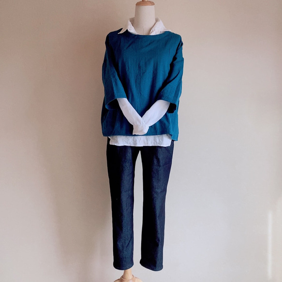 フィッシュマンズ ファミリーTシャツ ダブルガーゼ素材 紺 Sサイズ フィッシュマンズ ファミリーTシャツ ダブルガーゼ素材 紺 Sサイズ