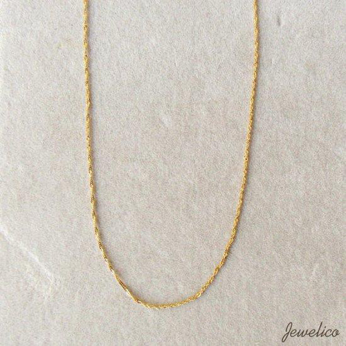 K18 ネックレス スクリュー スクリューチェーン 18K 18KYG 刻印