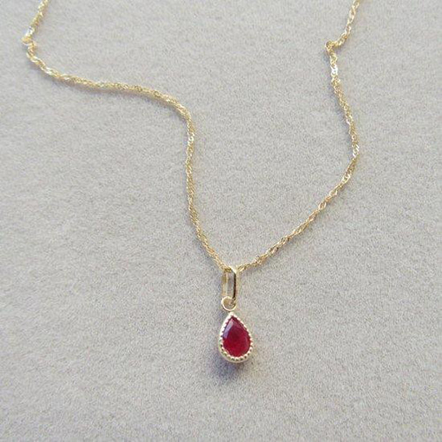 ルビー k18刻印品 ネックレス さうな