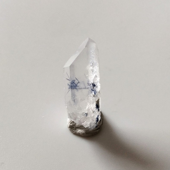 青花ミニ結晶◆デュモルチェライトインクォーツ18mm 4枚目の画像