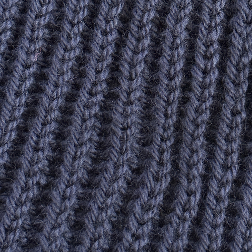 イギリスゴム編みのマフラー・ネイビー マフラー・ストール（メンズ