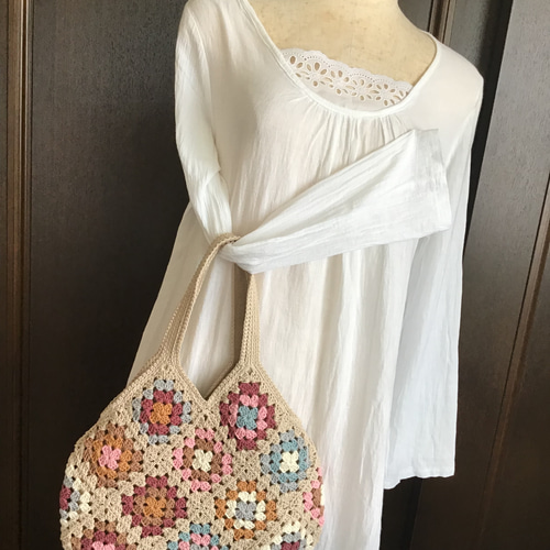 春幸秋　グラニーバッグ　ハンドメイド グラニーバッグ #グラニーバッグハンドメイド #グラニーバッグ