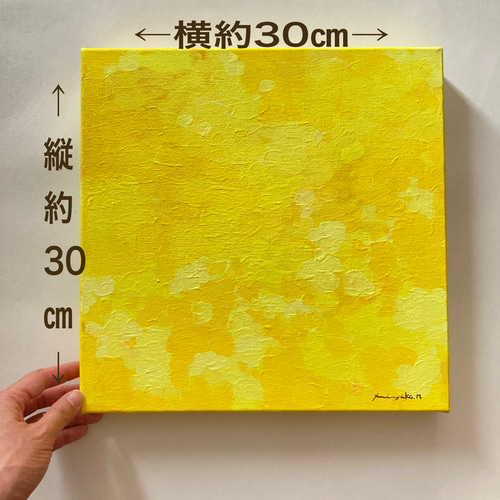 原画・送料無料】「ミモザの幸せ時間Ⅲ-③」 キャンバス画 春の