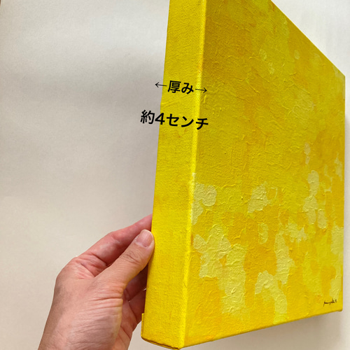 原画・送料無料】「ミモザの幸せ時間Ⅲ-③」 キャンバス画 春の