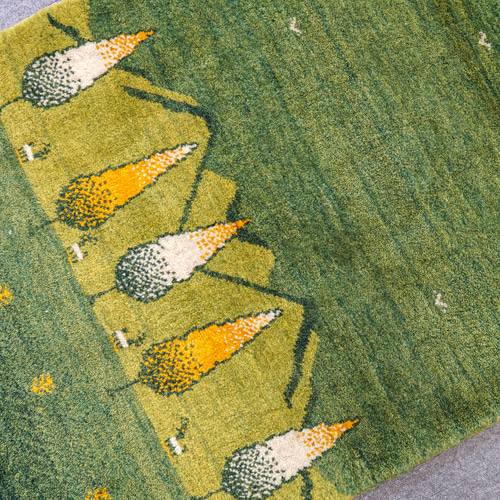 80cm×52cm【ペルシャ絨毯 手織りギャッベ】アマレ族ギャッベ ギャベ