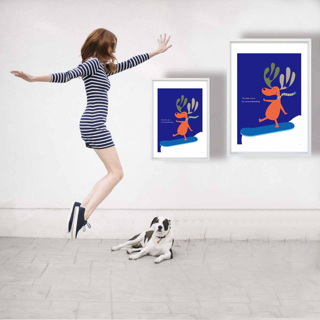 Sui Sui　トナカイ　イラスト　ポスター　A4 A3 A2 A1　アートポスター　アート/sei/新着順検索1986