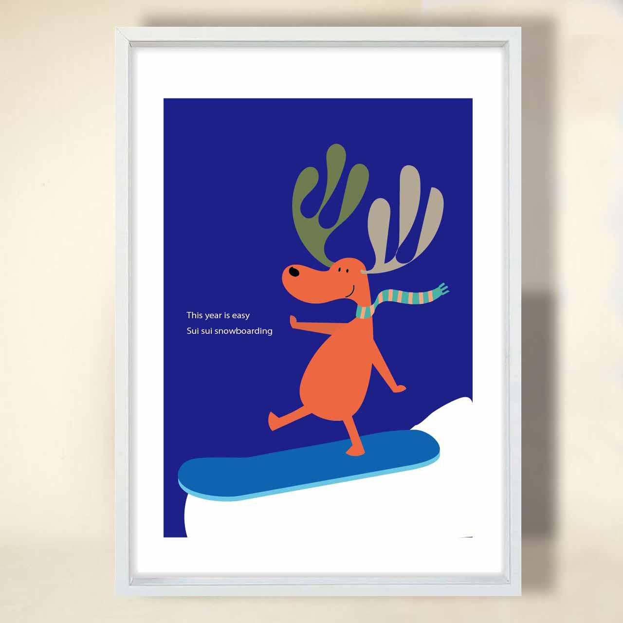 Sui Sui　トナカイ　イラスト　ポスター　A4 A3 A2 A1　アートポスター　アート/sei/新着順検索1986