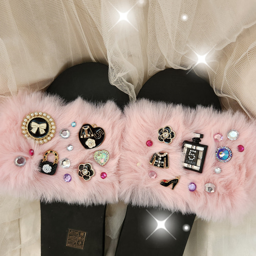 愛されテーマパーク ファーデコサンダル サンダル CoCoNANA 通販