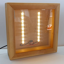 シャドウボックス・LEDライト付き（切り絵やブリザードフラワーやドライフラワーなどに） 5枚目の画像