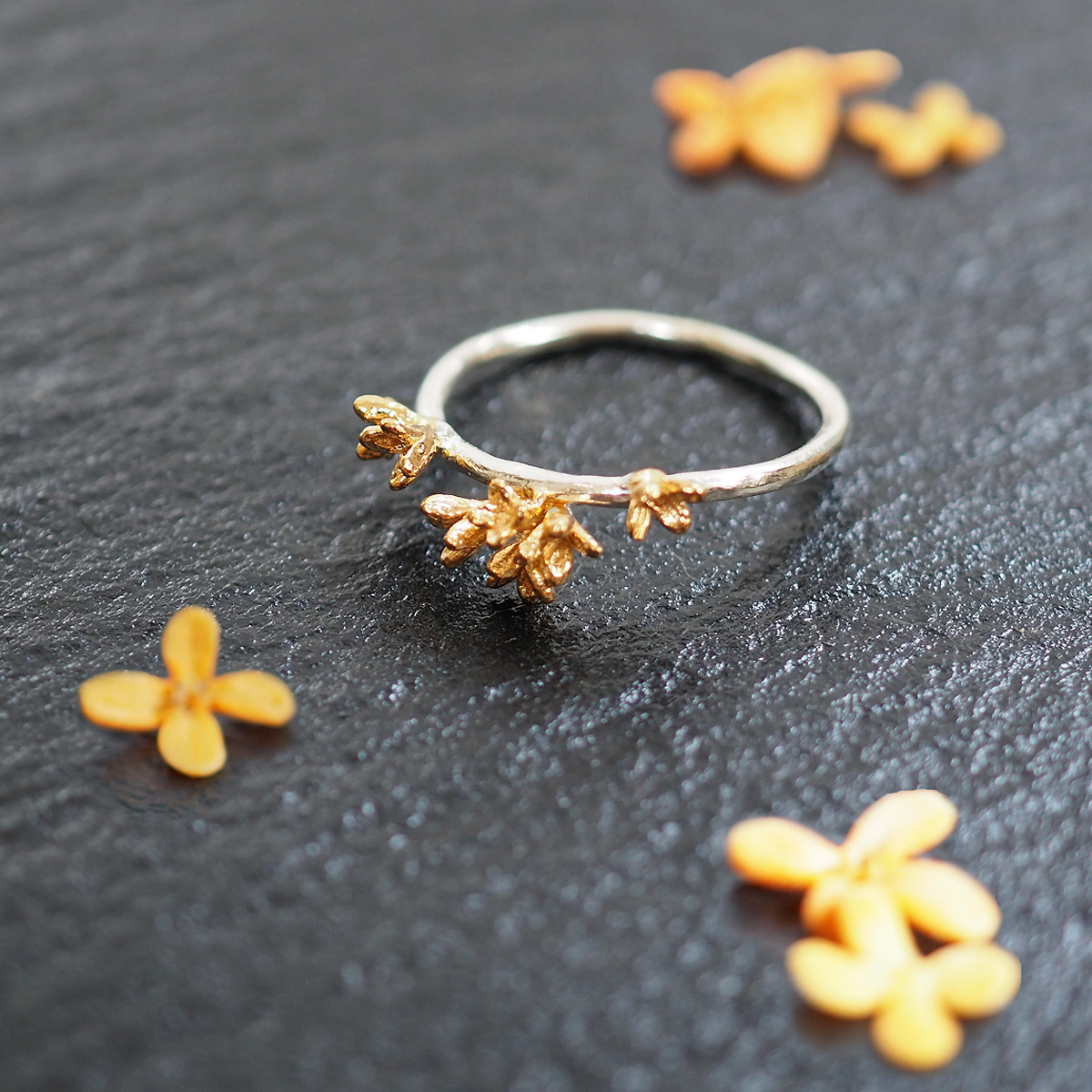 ＜特集掲載＞金木犀のリング(silver×gold) 5,235円