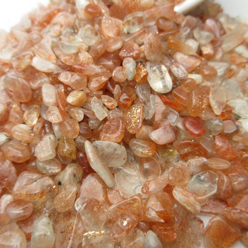 フェルドスパーサンストーンさざれ】/size(約5㎜〜約10㎜)/1set(50g