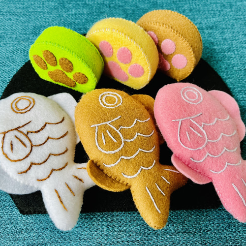 SHIDO-RICO フェルトで作るどうぶつ和菓子セット 型紙＆レシピ 型紙