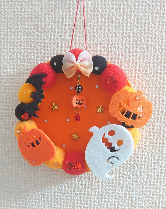 ポンポン季節飾り♪Halloween(ฅºÅºฅ)◤～ハロウィンパーティ～ 1枚目の画像