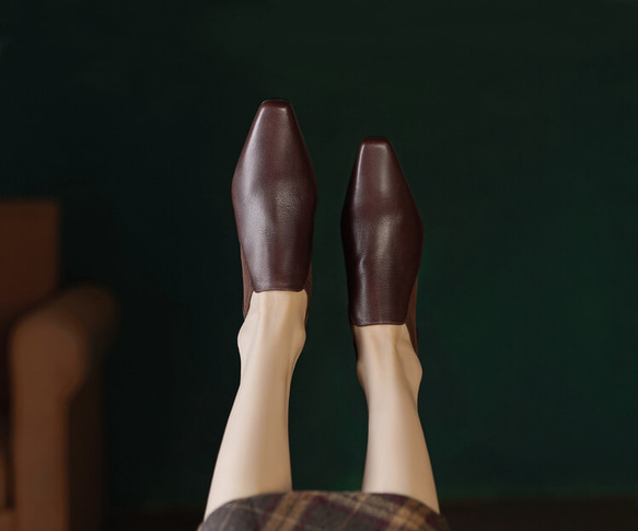 ★サイズ交換可能★本革製靴　ハンドメイドシューズ　ハイヒール　レディース パンプス 1枚目の画像