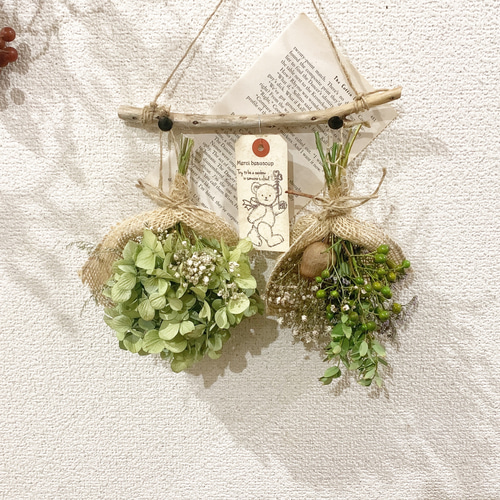 流木ドライフラワーインテリア ドライフラワー ruru〜✩.*˚ 通販  