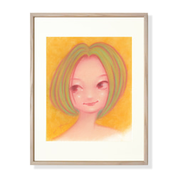 パステル画（原画）内灘砂丘・夕陽。 内灘砂丘・夕焼け（パステル画・マット紙付き） 絵画 パステル画