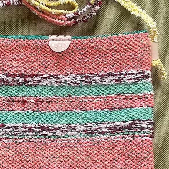 手織りサコッシュ「色鮮やか」 2枚目の画像