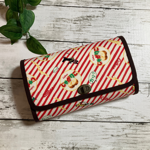 ハンドメイドやりくり財布ジャバラ長財布リバティムーンモスお財布バッグ