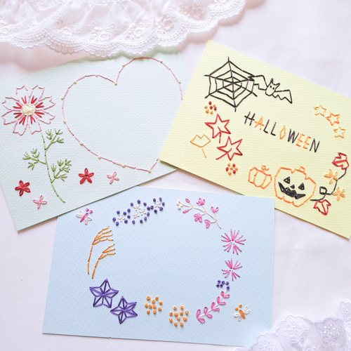 ☆ミュゲ様専用です☆秋桜便り2024 コスモスガーデンの刺繍