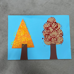 壁面　製作　紅葉　秋　装飾　木 3枚目の画像