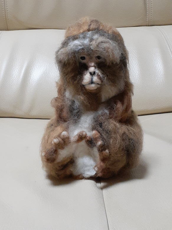 羊毛中国の猿 羊毛フェルト Kingこうた 通販 16596590｜Creema