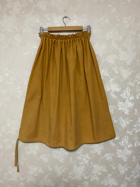 草木染めのスカート(リボン) 2枚目の画像