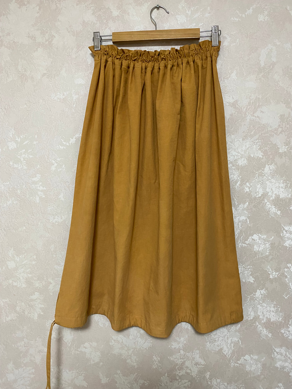 草木染めのスカート(リボン) 3枚目の画像