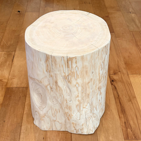 Hinoki  Wood  Stool No.406 1枚目の画像