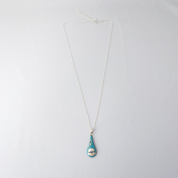 セキセイインコ(銀)漆ネックレス(sv) 4枚目の画像