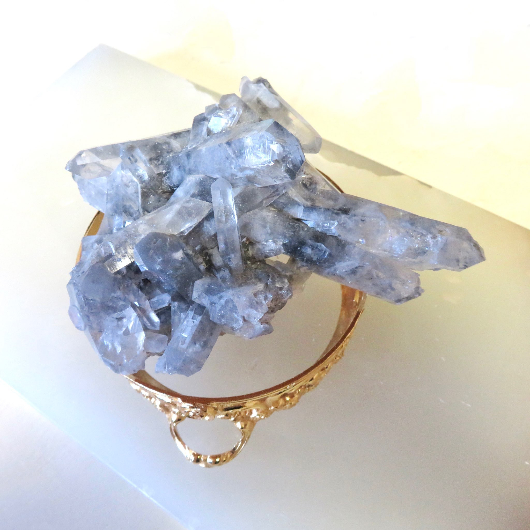 希少！クラウディクォーツのクラスター／309グラム