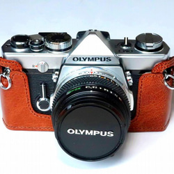 オリンパス OM-1,OM-2用 カメラケース 本革 ブラウン #125 1枚目の画像