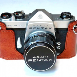 ペンタックス SP,SPF,KM,KX,K2用 カメラケース 本革 ブラウン #126 1枚目の画像