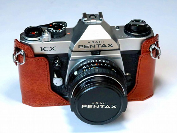 ペンタックス SP,SPF,KM,KX,K2用 カメラケース 本革 ブラウン #126 6枚目の画像