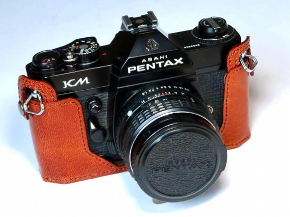 ペンタックス SP,SPF,KM,KX,K2用 カメラケース 本革 ブラウン #126 8枚目の画像