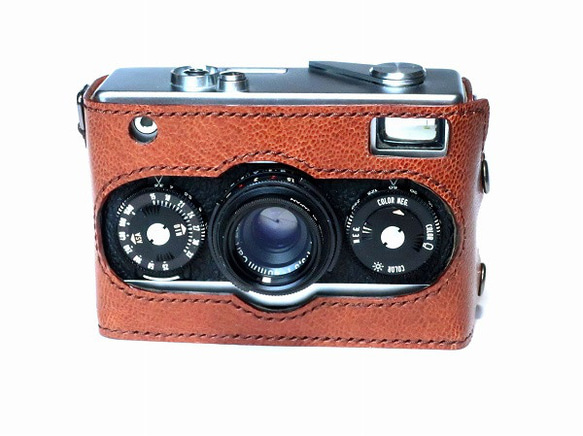 本革カメラケース Rollei XF35/Voigtlander VF135用 ローライ35用 カメラケース 本革 ブラウン #130 カメラケース・カメラ