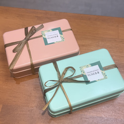 出産祝いや内祝、ジェンダーリビールに＊出産祝いアイシングクッキー缶 3枚目の画像