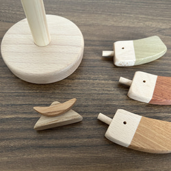 こどもの日　こいのぼり　出産記念日　こどもの日記念プレート　ちょこっとこいのぼり　2個セット 3枚目の画像