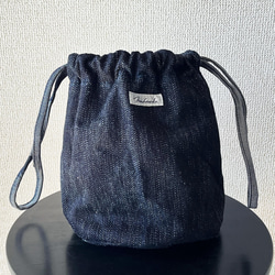 お纏めリクエスト※カーキブラウンベロア巾着バッグ♡ブラックWデニム3wayバッグ 岡山デニム巾着型3Wayバッグ【MA LOVE LA／マ・ロベ・ラ】 巾着