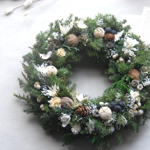 3.クリスマスリース クリスマス輸入リースMサイズ クリスマスリース 玄関 クリスマス