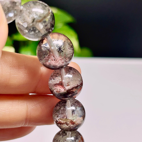 超美品】 ガーデンクォーツ ブレスレット 庭園水晶 天然石 13