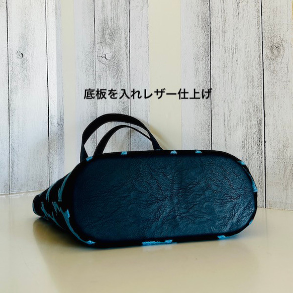 creema限定、ミナペルホネン 刺繍、runrunrun マルシェトートバッグ 3枚目の画像